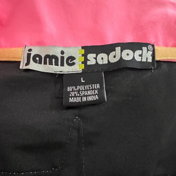 Jamie Sadock Beige paint drip Abstract Print Golf Top Size large Sleeveless - Picture 8 of 8